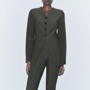 NWT Zara Crepe Blazer Small